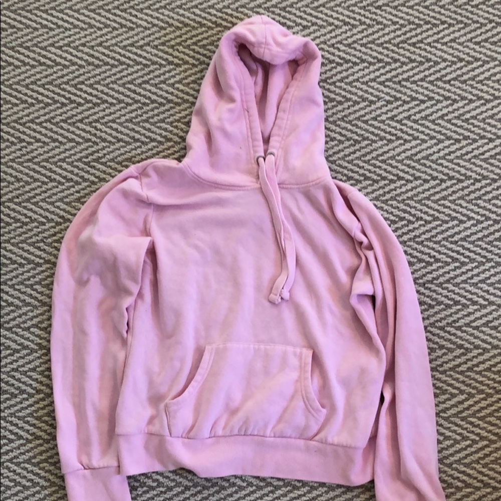 pink hoodie